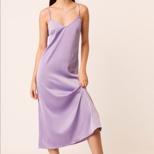 French Connection Maxi Slip Dress - Soft Violet 0